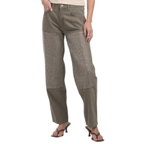 TRIARCHY Birkin Chap Mid Rise Straight Leg Jeans - Picture 1 of 3